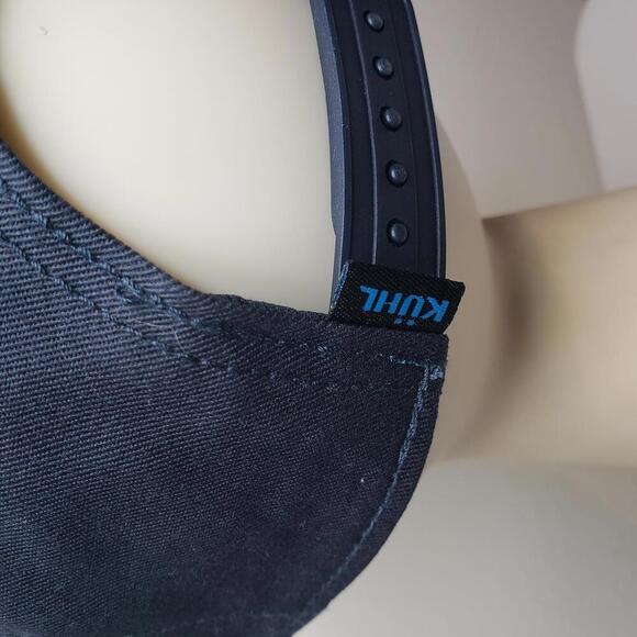 Kuhl Men's OS Navy Flatbill Embroidered Kuhl Truck Snap Back Hat - Picture 5 of 6